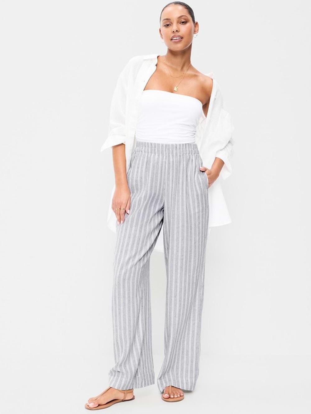 Old Navy High-rise super wide leg pants